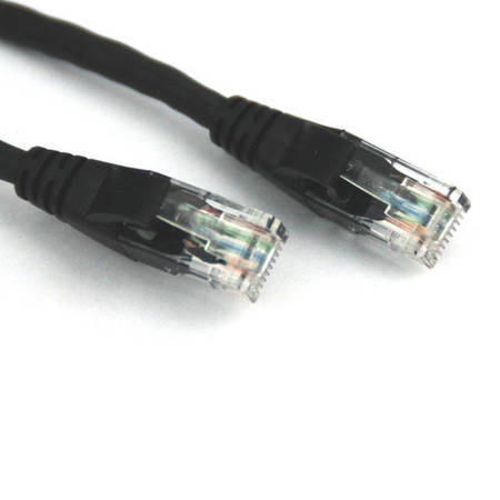 VCOM 3ft Cat5e UTP Molded Patch Cable (Black) NP511-3-BLACK